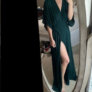 Gianni Bini Green Wrap Formal Dress